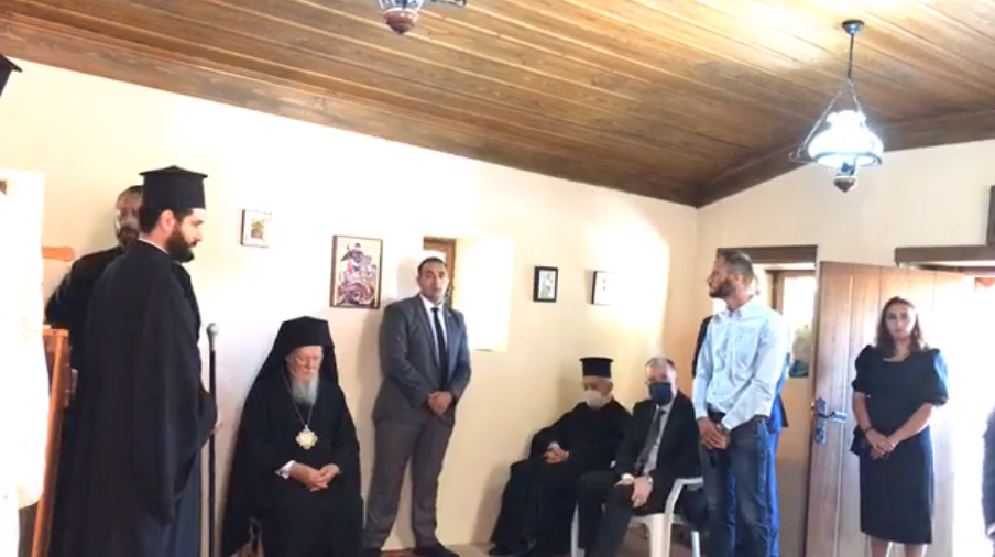 Ecumenical Patriarch In St. Paraskevi Tenedos