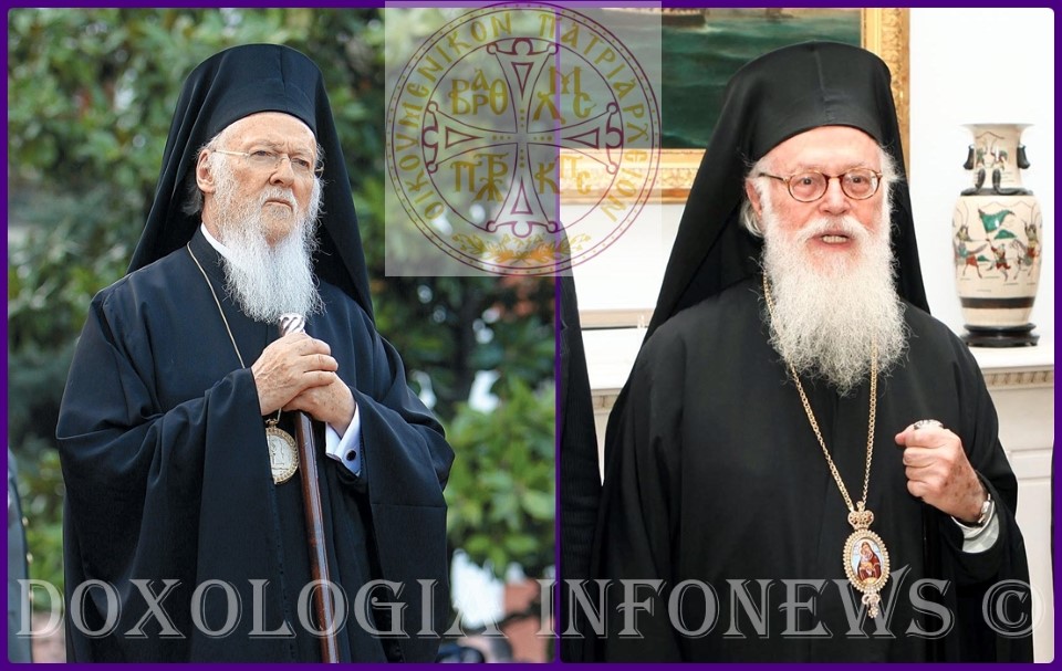 Oikoumenikos Patriarhis Bartholomaios Kai Arhiepiskopos Anastasios Albanias