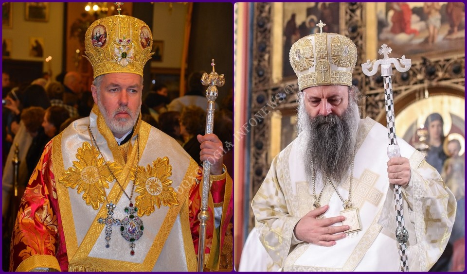 Metropolitan of Belgium Athenagoras and Patriarch of Serbia Porphyry DOXOLOGIA INFONEWS