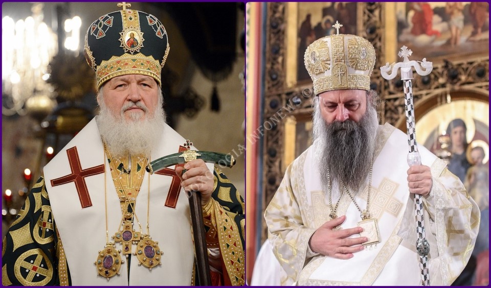Patriarch Of Moscow Cyrill And Patriarch Of Serbia Porphyry Doxologia Infonews
