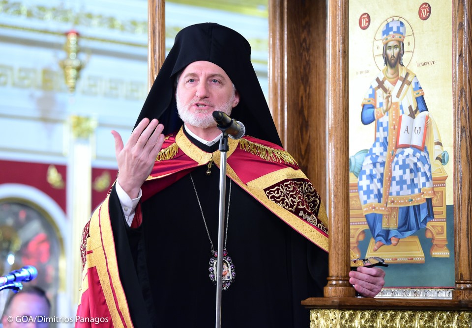 H.e. Archbishop Elpidophoros Officiated The Vespers Service At Kimisis Tis Theotokou Greek Orthodox Church In Brooklyn, Ny Today August 14th, 2020.
