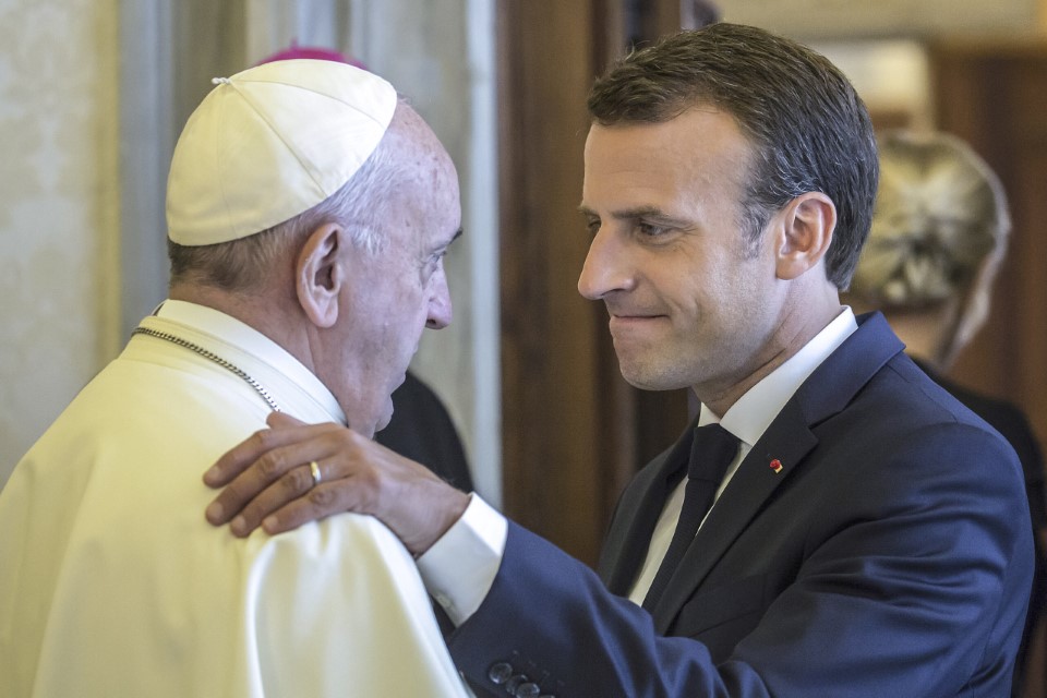 Papa Francesco Riceve In Udienza Emmanuel Macron