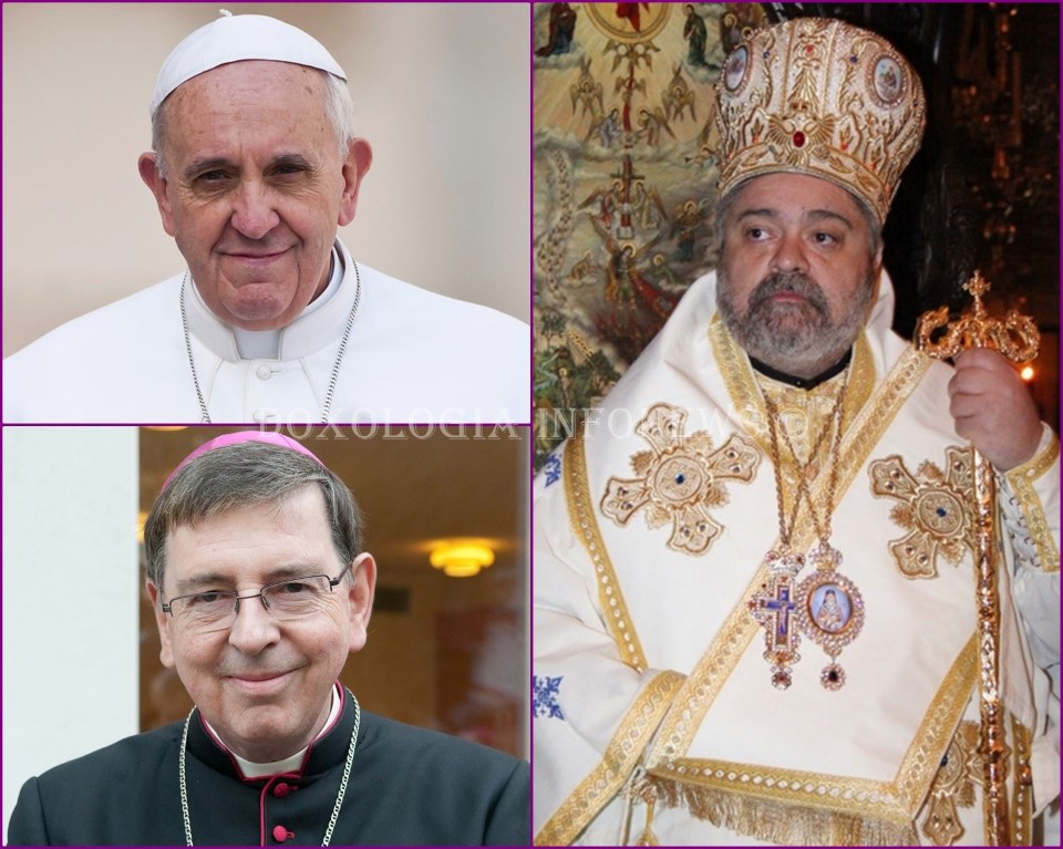 Pope Francis Cardinal Kurt Koch And Metropolitan Polykarpos Of Italy Doxologia Infonews