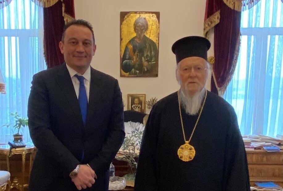 Συνάντηση ΥΦΥΠΕΞ Κ. Βλάση με τον Οικουμενικό Πατριάρχη Βαρθολομαίο