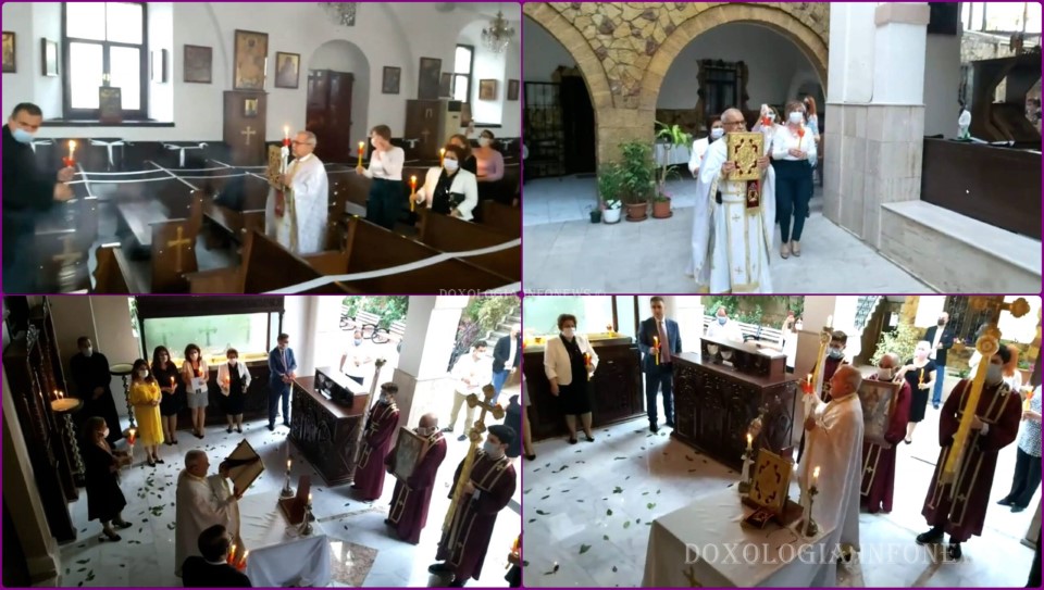 Mersin Rum Ortodoks Kilisesi’ndeki Paskalya Ayini Sosyal Medya’dan İzlendi