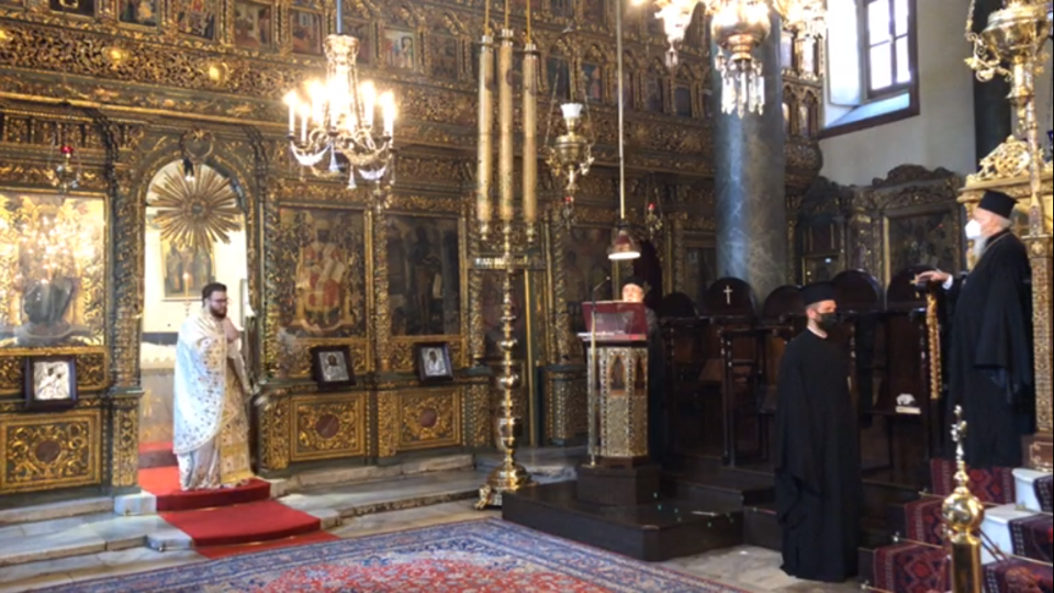 Οικουμενικός Πατριάρχης στο Πατριαρχικό Ναό Αγίου Γεωργίου