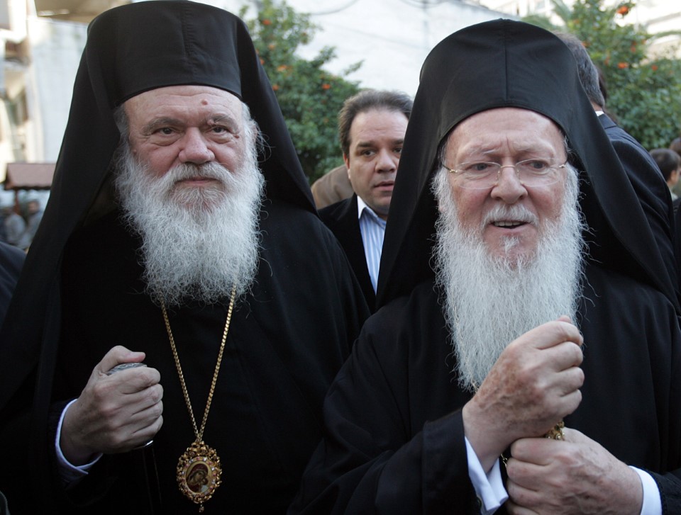 Αρχιεπίσκοπος Αθηνών Ιερώνυμος και Οικουμενικός Πατριάρχης Βαρθολομαίος