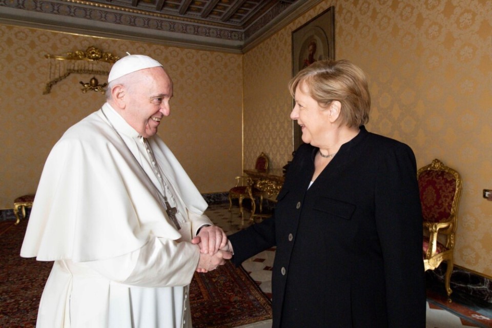 Merkel Habló De Desafíos Internacionales Y El Clima En Su Despedida Del Papa