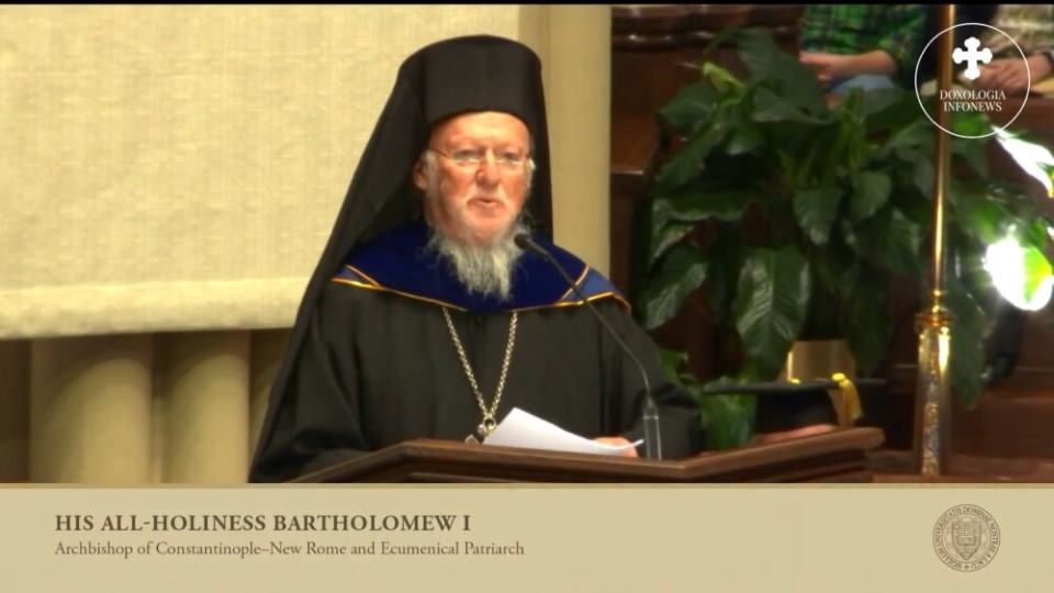 Ecumenical Patriarch Bartholomew Homily