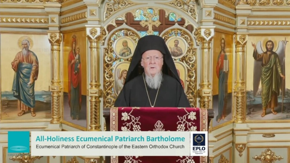 Ecumenical Patriarch Bartholomew's Speech At Circle The Med Forum 2021