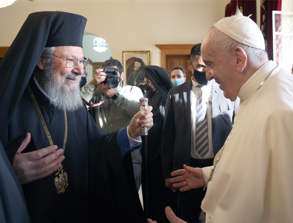 Αρχιεπίσκοπος Κύπρου – Πάπας Φραγ
