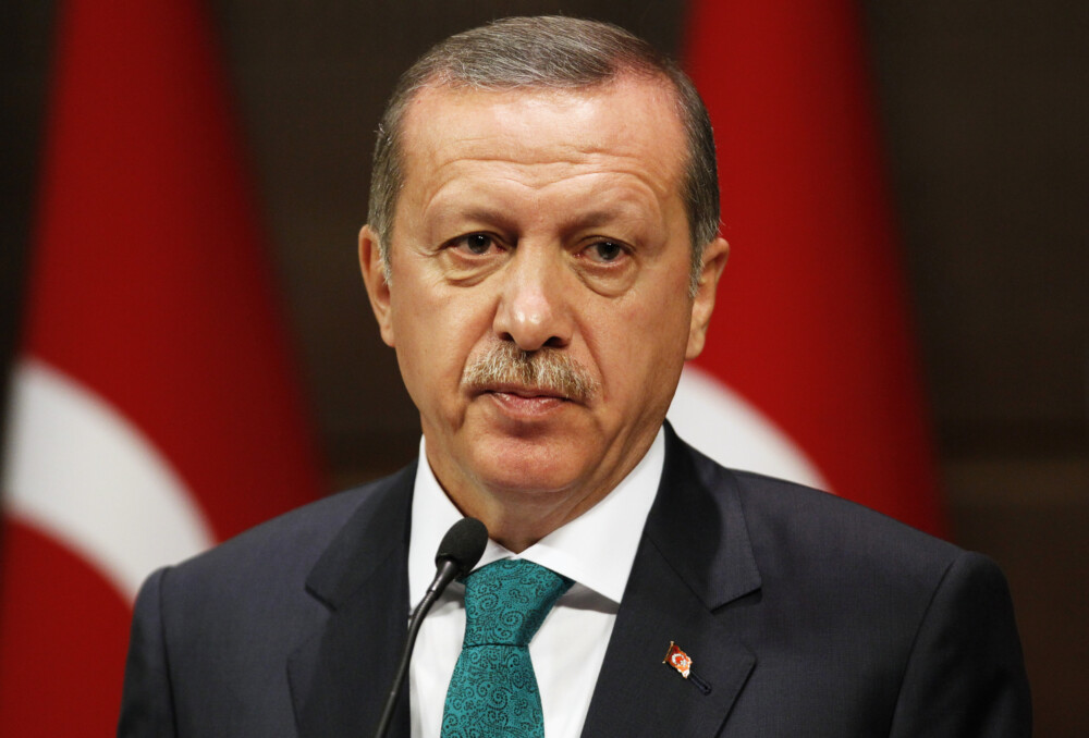 Turkish Pm Erdogan Addresses The Media In Ankara