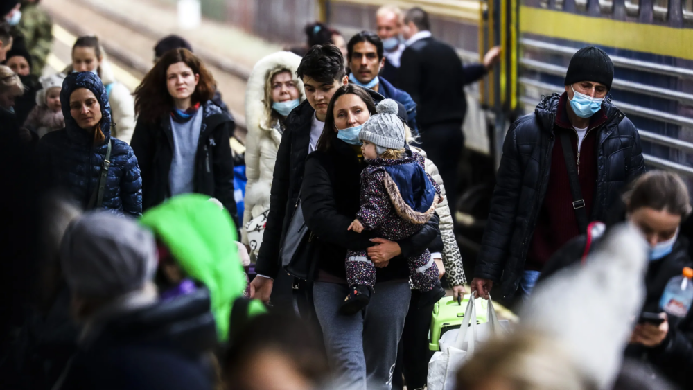 Refugiati ucraineni razboi ucriana drame granita foto GettyImage