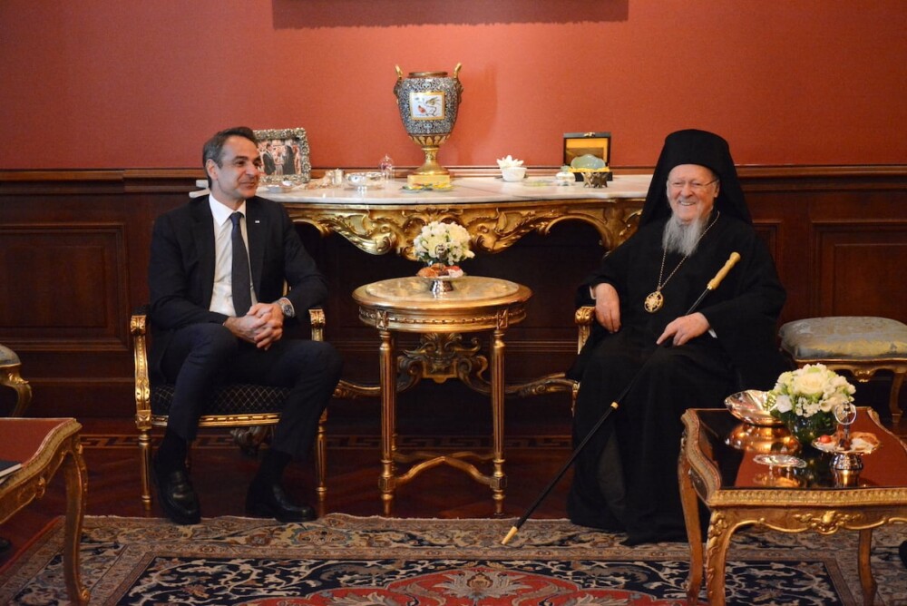 συναντηση βαρθολομαίοου μητσοτακη