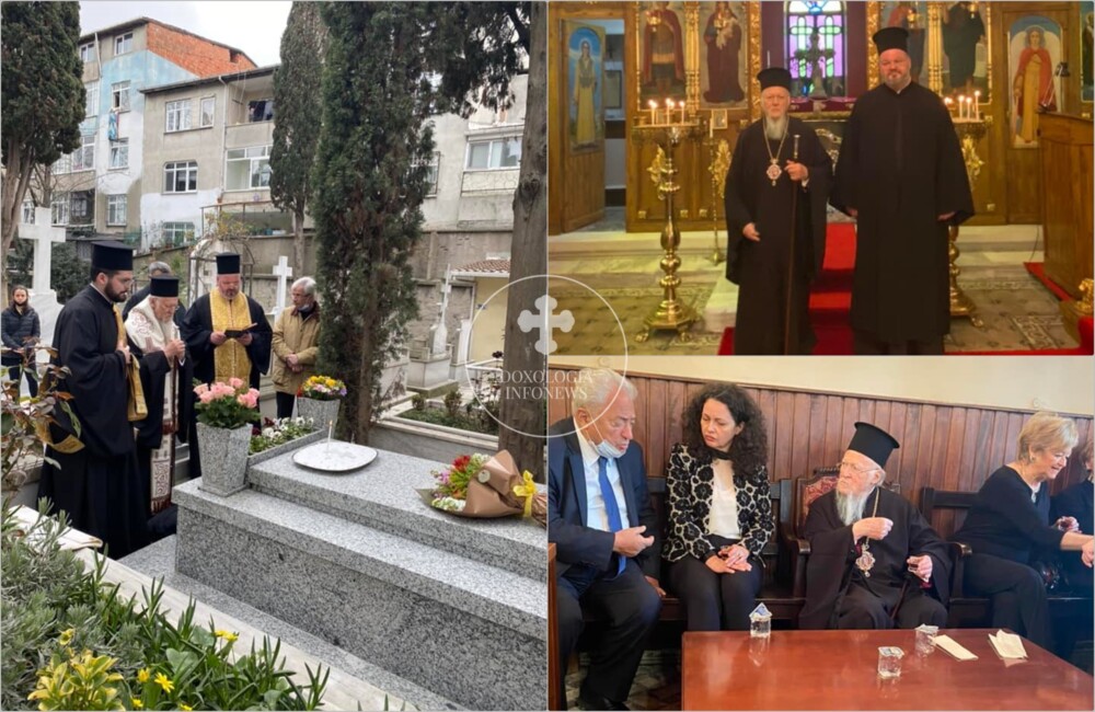 Вселенският Патриарх посети българското православно гробище в Истанбул и отслужи Трисагий на гроба на Доротея Атанасов