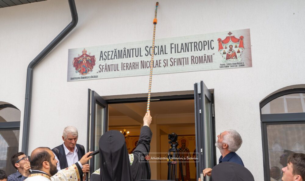 Sfintire centru social filantropic sascut sat