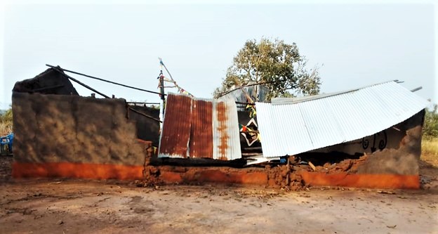 Church building demolished on June 26 2022 in Rwomuriro Kiboga District Uganda. Morning Star News