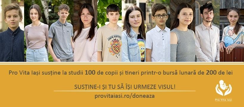 Burse pentru 100 de copii si tineri din arhiepiscopia iasilor