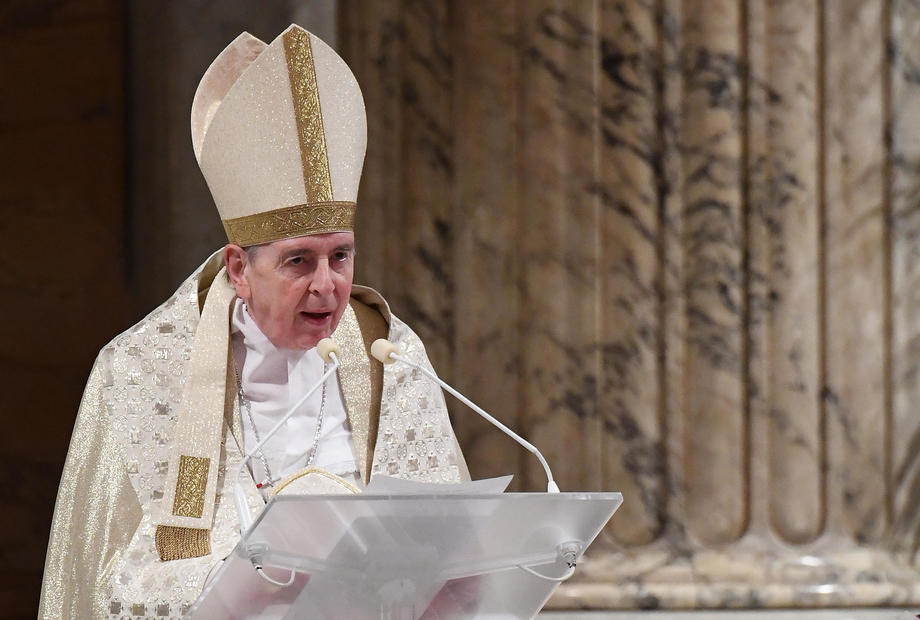 Swiss Cardinal Kurt Koch leads Vespers