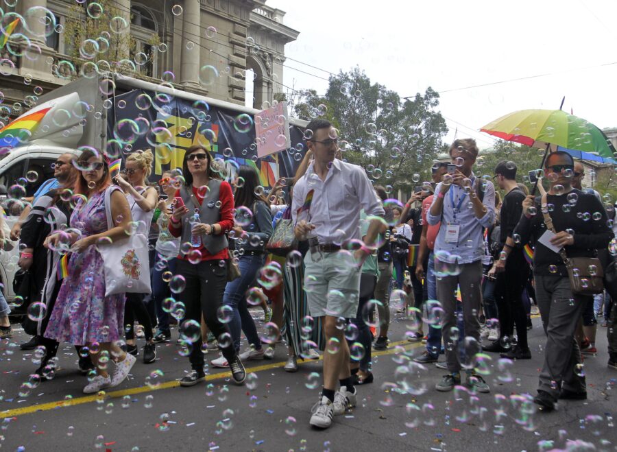 Gay rights rally in Belgrade
