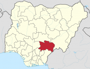 Benue state Nigeria. Uwe Dedering Creative Commons.svg 300x231