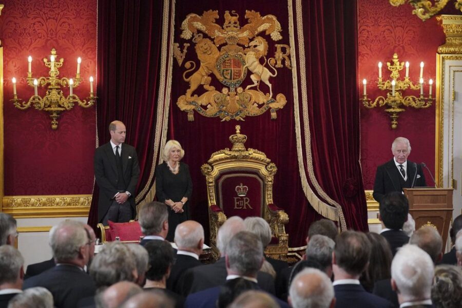 King Charles throne Camilla William 2022 09 10