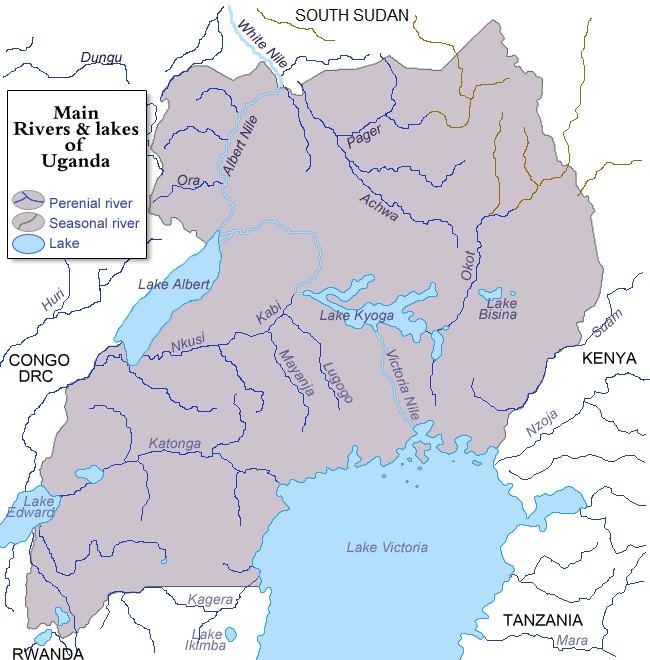 Lake Kyoga Amid Rivers And Other Lakes In Uganda. Creative Commons
