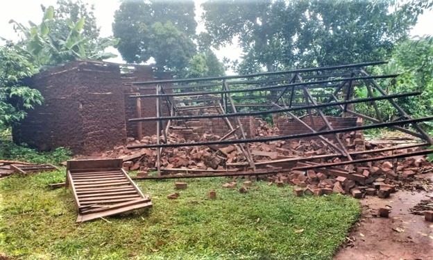 Muslim villagers destroyed Musa Wabwires home in Kaliro District Uganda on Sept. 9 2022. Morning Star News