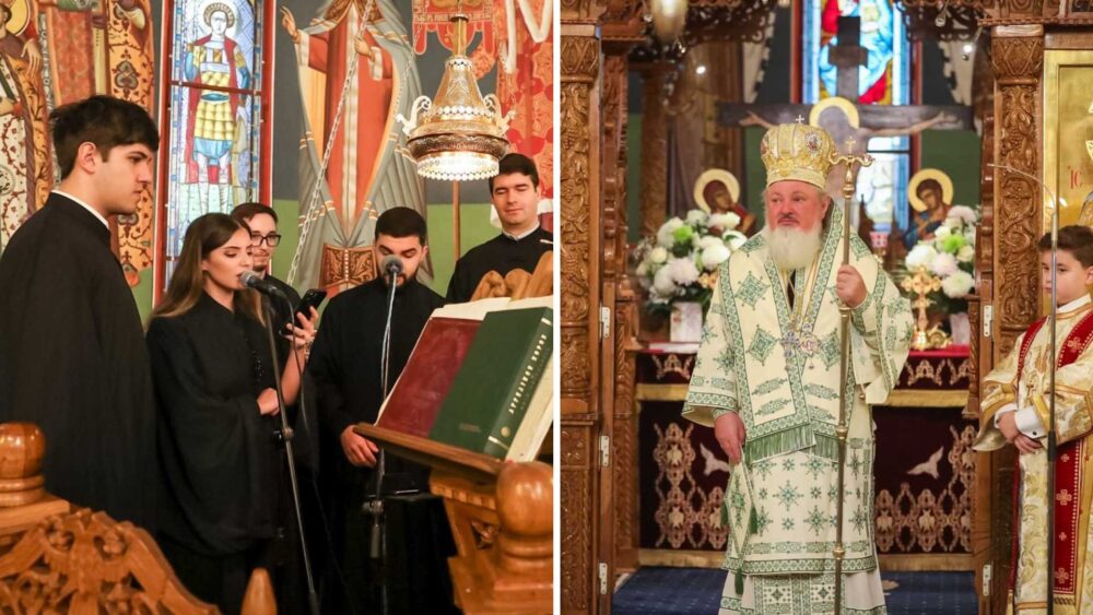 Cantari in greaca si araba la Biserica Serban Voda. M am gandit la obstea multinationala a Sf. Paisie a spus PS Varlaam