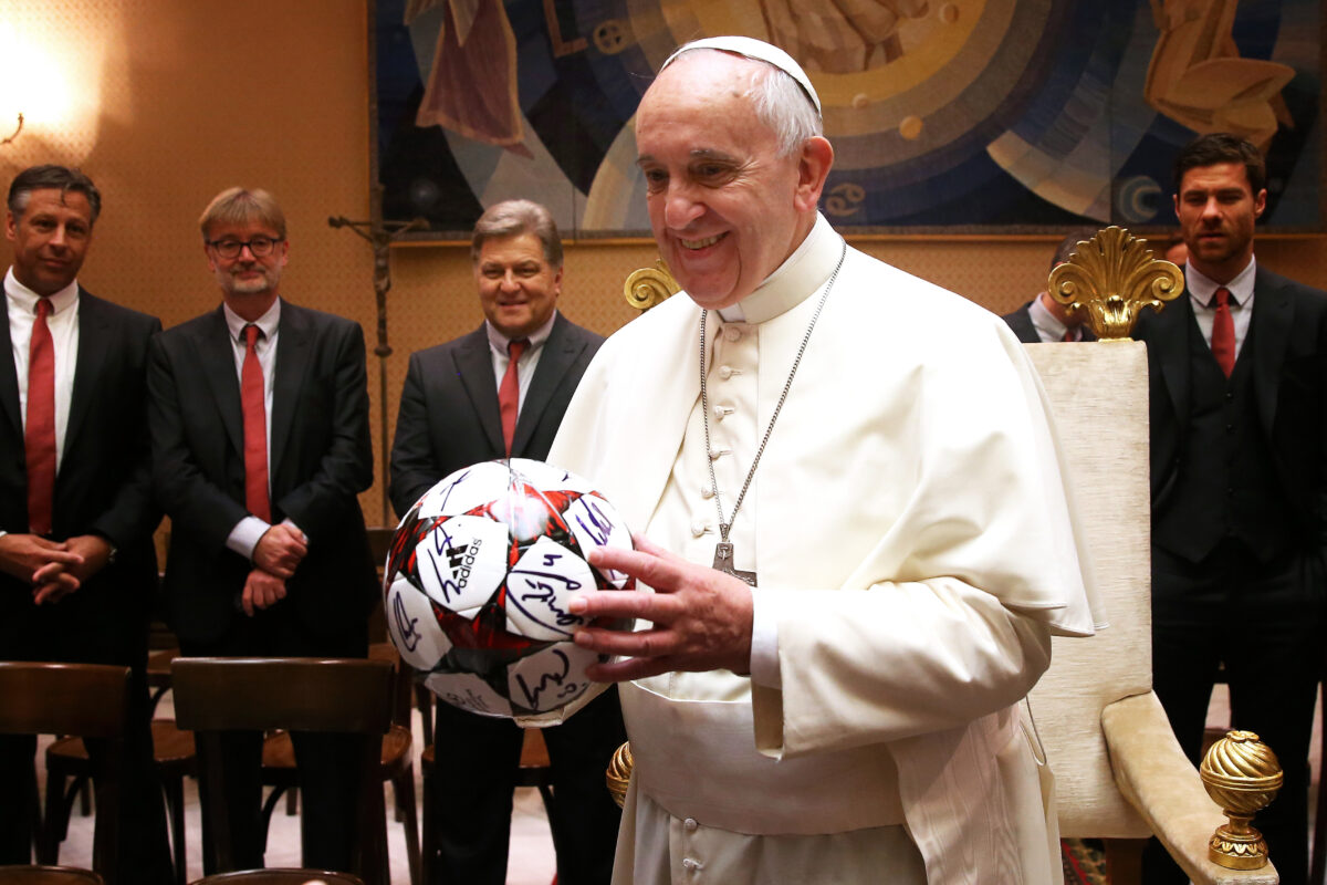 Bayern Munich private audience with Pope Francis