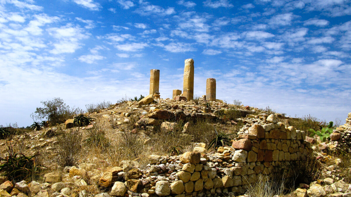 Ruined,temple,of,mariam,wakino,in,qohaito,ancient,city,,eritrea