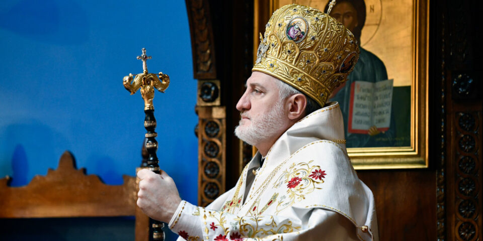 His Eminence Archbishop Elpidophoros Officiated Orthros and Divine Liturgy at St. John the Baptist Greek Orthodox Church in Gramercy, NYC today January 10th, 2021.