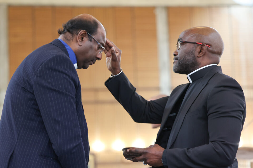 Ash Wednesday service at the Ecumenical centre chapel