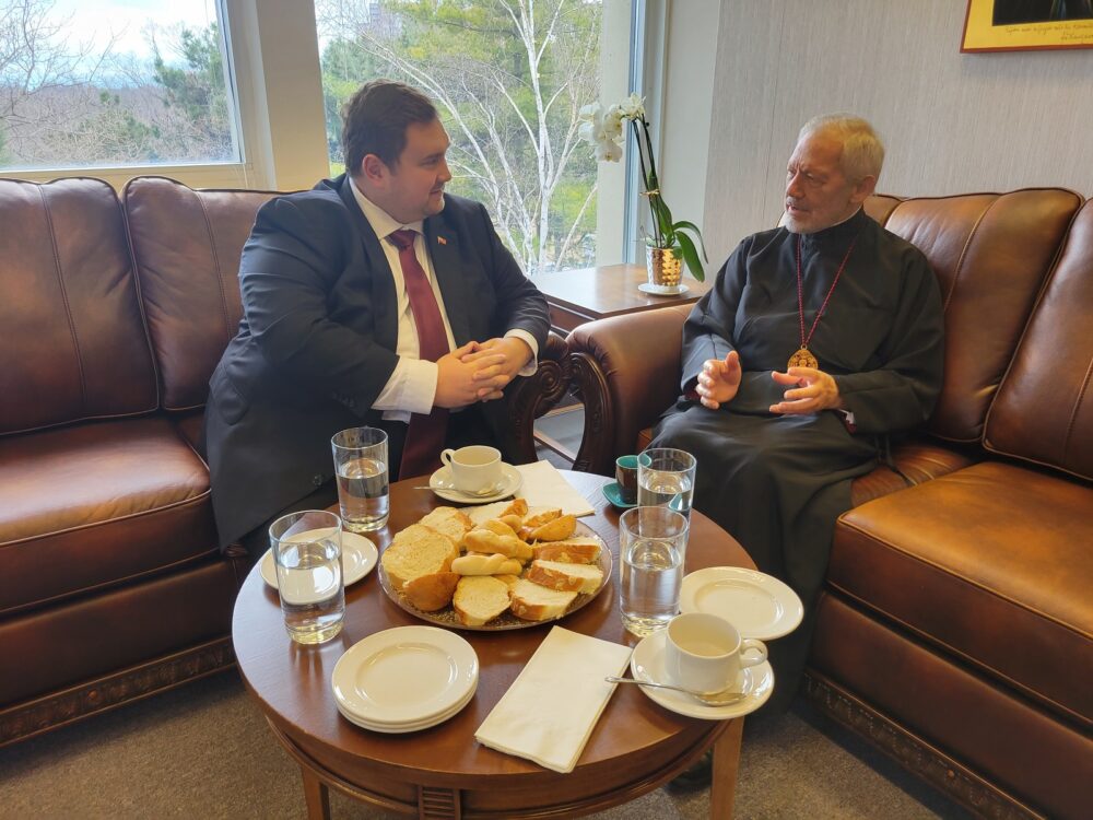 Minister Ford Visits His Eminence at the Archdiocesan Headquarters
