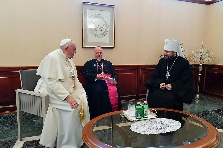 Papst Trifft Vertreter Der Russisch Orthodoxen Kirche In Ungarn