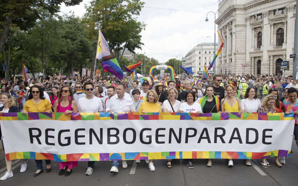 AUSTRIA RIGHTS LGBTQ RAINBOW PARADE DEMONSTRATION