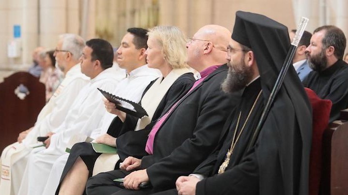 Episcopul ortodox roman al spaniei si portugaliei la instalarea noului arhiepiscop catolic de madrid
