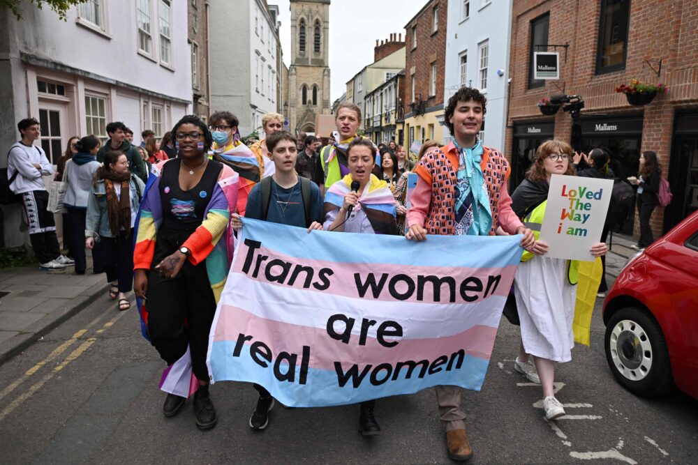 BRITAIN POLITICS GENDER UNIVERSITY DEMO