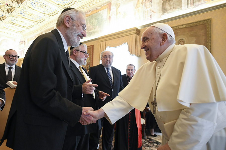 Pope Francis Rabbi Di Segni