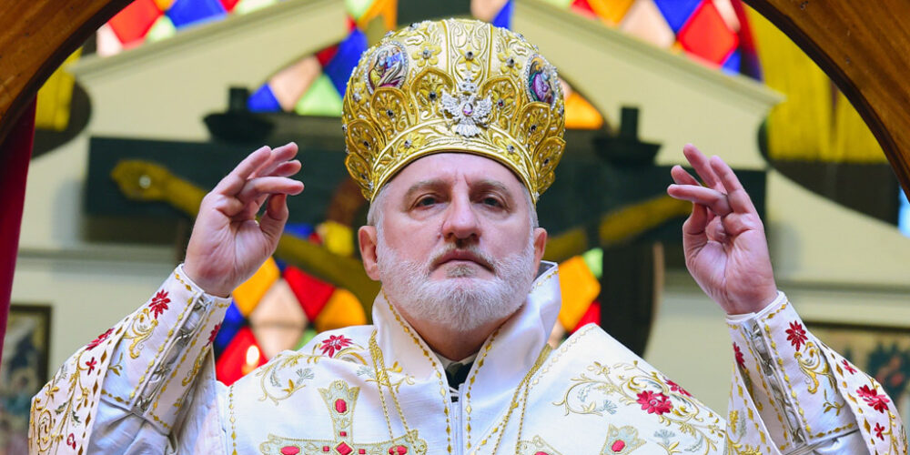 His Eminence Archbishop Elpidophoros Officiated Orthros and Divine Liturgy at St. John the Baptist Greek Orthodox Church in Gramercy, NYC today January 10th, 2021.