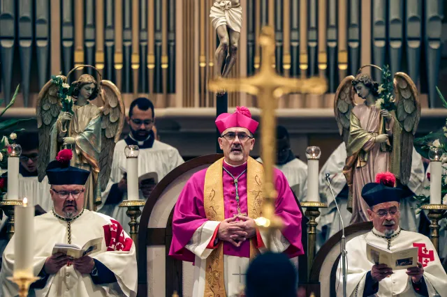 Latin Patriarch of Jerusalem Pierbattista Pizzaballa AFP 000 33637A3