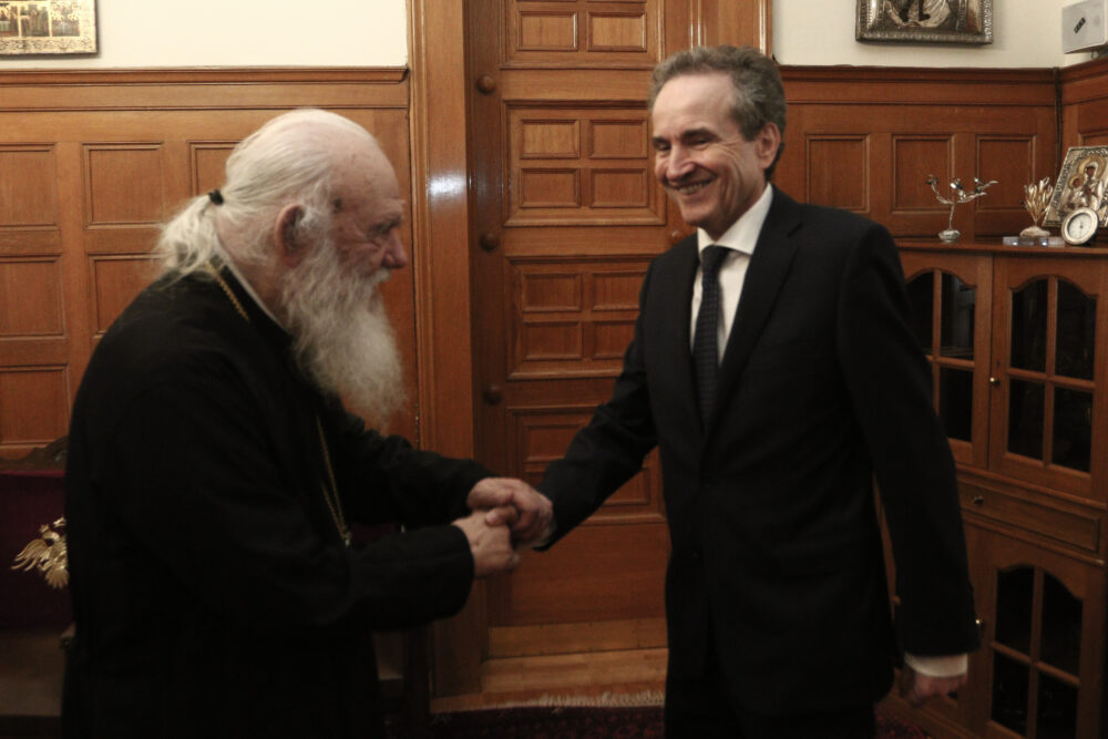 ΣΥΝΑΝΤΗΣΕΙΣ ΤΟΥ ΑΡΧΙΕΠΙΣΚΟΠΟΥ ΙΕΡΩΝΥΜΟΥ ΣΤΙς 20 ΜΑΡΤΙΟΥ