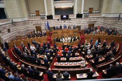 ΤΕΛΕΤΗ ΑΓΙΑΣΜΟΥ ΤΗΣ ΒΟΥΛΗΣ ΓΙΑ ΤΗΝ ΝΕΑ ΠΕΡΙΟΔΟ ΑΠΟ ΤΟΝ ΑΡΧΙΕΠΙΣΚΟΠΟ ΙΕΡΩΝΥΜΟ(ΧΡΗΣΤΟΣΔ ΜΠΟΝΗΣ//ΙΕΡΑ ΣΥΝΟΔΟΣ)