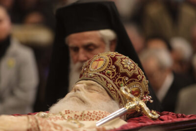 ΕΠΙΜΝΗΜΟΣΥΝΟΣ ΔΕΗΔΣΗ ΑΠΟ ΤΟΝ ΑΡΧΙΕΠΙΣΚΟΠΟ ΙΕΡΩΝΥΜΟ ΣΤΟ ΣΚΗΝΩΜΑ ΤΟΥ Μακ.,ΑΡΧΙΕΠΙΣΚΟΠΟΥ ΑΛΒΑΝΙΑΣ ΑΝΑΣΤΑΣΙΟΥ(ΧΡΗΣΤΟΣ ΜΠΟΝΜΗΣ//ΑΡΧΙΕΠΙΣΚΟΠΗ ΑΘΗΝΩΝ)