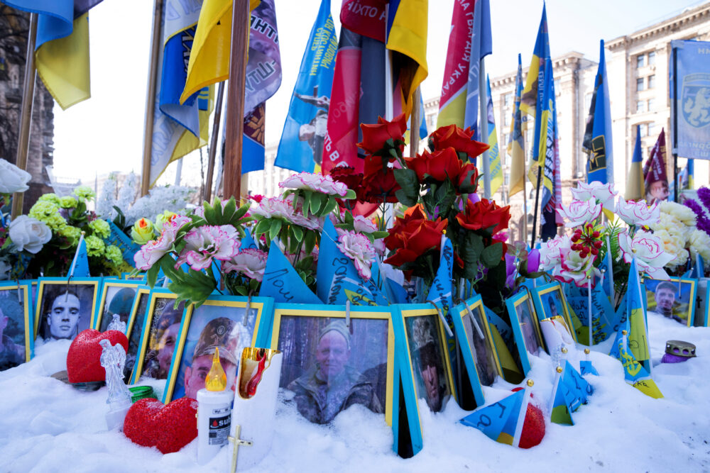 The Memorial For The Fallen At Independence Square Maidan, In Kyiv
