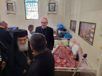 Patriarch of jerusalem and cardinal pizzaballa visit gaza 4