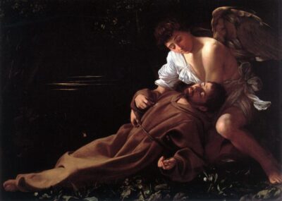 Le caravage l'extase de saint françois