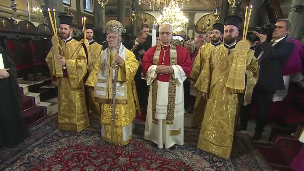 Pope leo xiv ecumenical patriarch bartholomew i constantinople