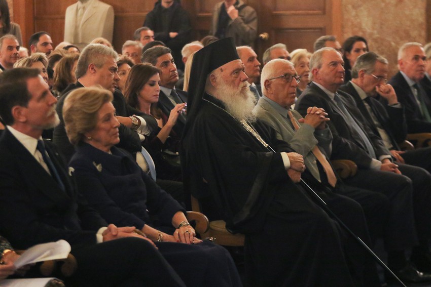 O ΑΡΧΙΕΠΙΣΚΟΠΟΣ ΙΕΡΩΝΥΜΟΣ ΣΤΗΝ ΕΚΔΉΛΩΣΗ ΓΙΑ ΤΑ 150 ΧΡΟΝΙΑ ΤΗΣ ΑΘΗΝΑΙΚΗΣ ΛΕΣΧΗΣ (ΧΡΗΣΤΟΣ ΜΠΟΝΗΣ//ΑΡΧΙΕΠΙΣΚΟΠΗ ΑΘΗΝΩΝ