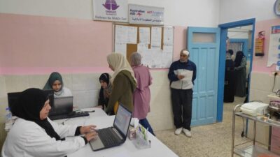 Primary health care services in the DSPR NECC Rafah clinic
